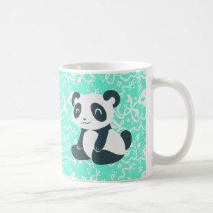 Niedlicher glücklicher Cartoon-Panda Kaffeetasse