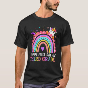 Niedlicher glücklicher erster Tag des dritten Grad T-Shirt