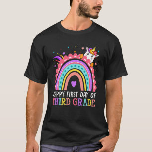 Niedlicher glücklicher erster Tag des dritten Grad T-Shirt