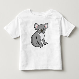 Niedlicher glücklicher grauer Koala, der Kleinkind T-shirt