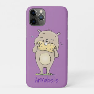 Niedlicher, glücklicher Hamster mit Erdnuss-Cartoo Case-Mate iPhone Hülle
