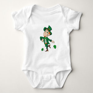 Niedlicher glücklicher Lächelnelke, ein Regenbogen Baby Strampler