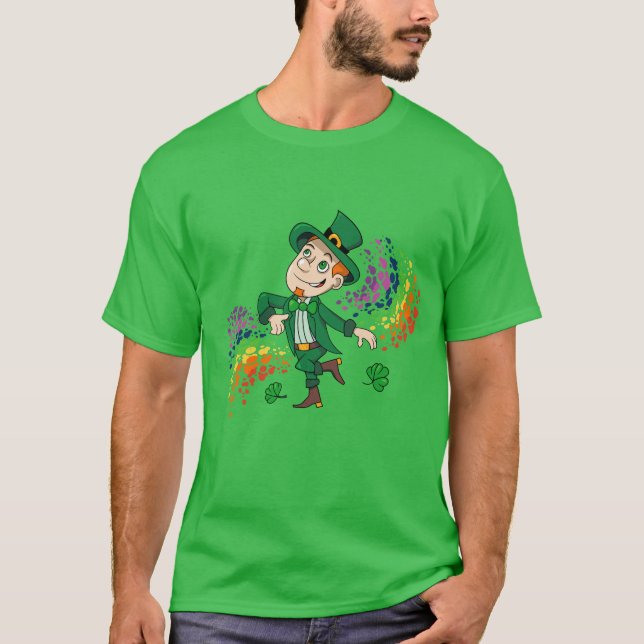 Niedlicher glücklicher Lächelnelke, ein Regenbogen T-Shirt (Vorderseite)