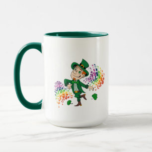 Niedlicher glücklicher Lächelnelke, ein Regenbogen Tasse