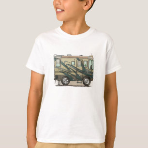 Niedlicher glücklicher Lagerbewohner großer RV-Z T-Shirt
