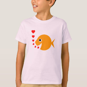 Niedlicher glücklicher netter lächelnder T-Shirt