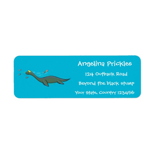 Niedlicher, glücklicher Seemänner Plesiosaurier-Ca (Vorne)