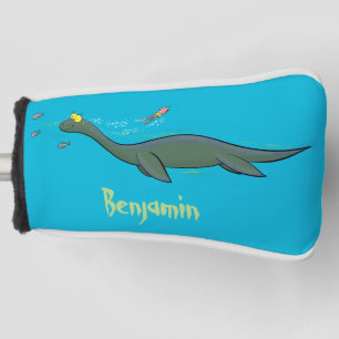 Niedlicher, glücklicher Seemänner Plesiosaurier-Ca Golf Headcover