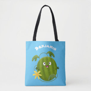 Niedlicher, glücklicher Wassermelone-Cartoon Tasche