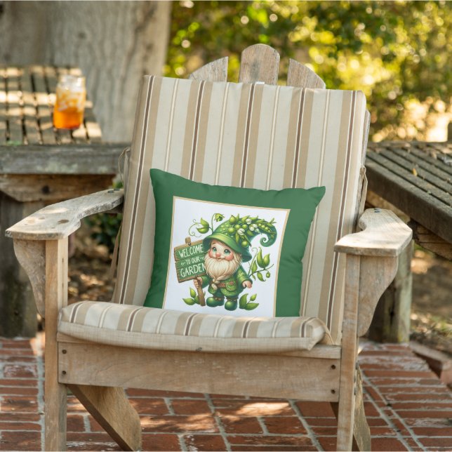 Niedlicher Gnome-Empfang Kissen (Stuhl)