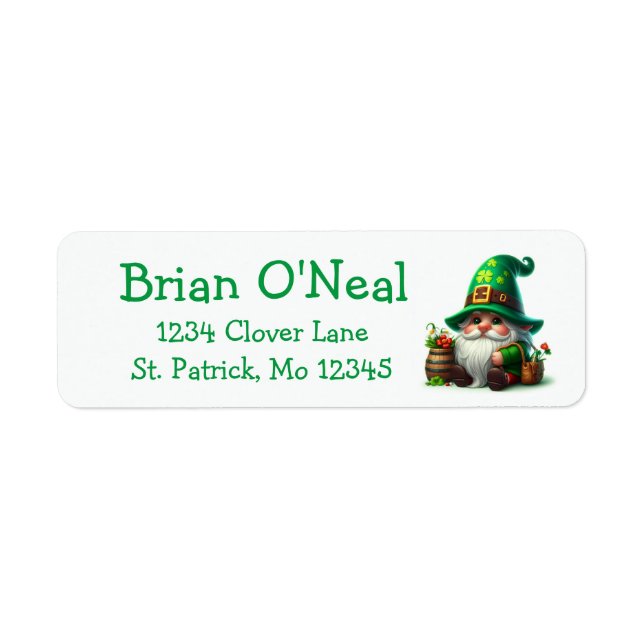 Niedlicher Gnome Leprechaun St. Patrick's Day (Vorne)