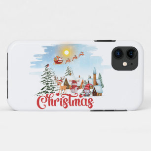 Niedlicher Gnome, Snowman feiert Weihnachtsfeierta Case-Mate iPhone Hülle