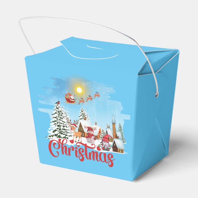 Niedlicher Gnome, Snowman feiert Weihnachtsfeierta Geschenkschachtel (Rückseite)