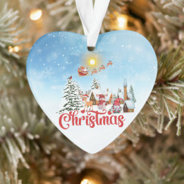 Niedlicher Gnome, Snowman feiert Weihnachtsfeierta Ornament