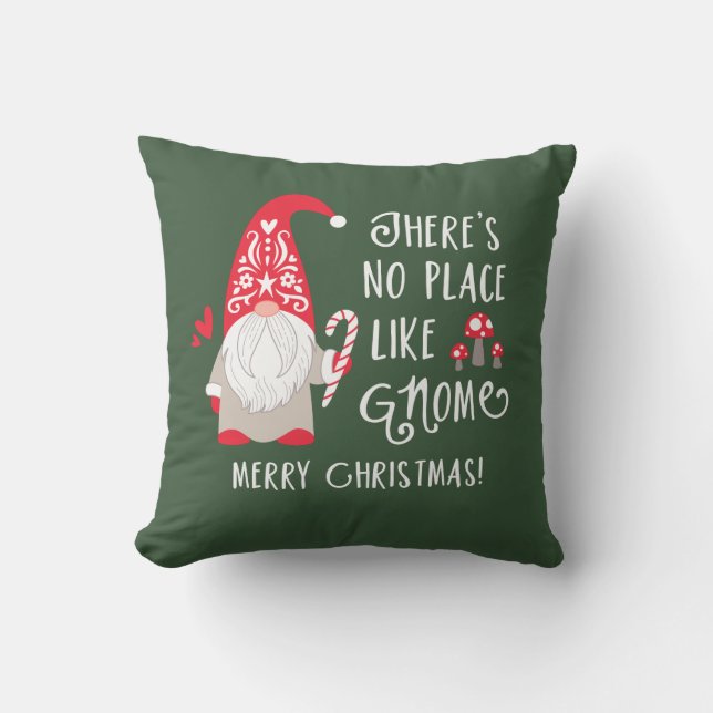 Niedlicher Gnome Weihnachten Kissen (Vorderseite)