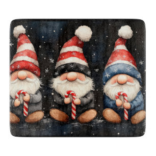 Niedlicher Gnome Weihnachten Schneidebrett