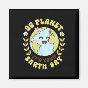 Niedlicher Go Planet - Ihr Erdlehrer Kinder Ohr Magnet