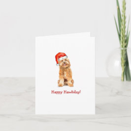 Niedlicher Golden Doodle Hund Faltkarte Dankeskarte