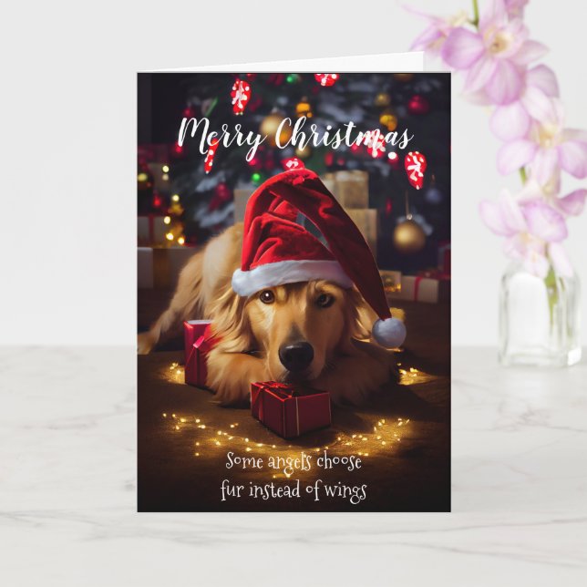 Niedlicher Golden Retriever Dog Karte (Orchidee)