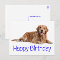 Niedlicher Golden Retriever Welpe Hund Happy Birth