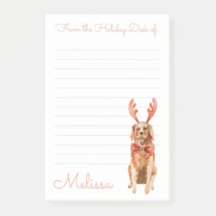 Niedlicher Goldener Retriever vom Holiday Desk of Post-it Klebezettel