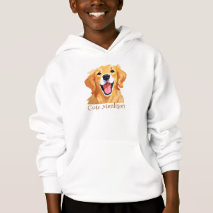 Niedlicher Goldenretriever Hund Happy Face Express Hoodie