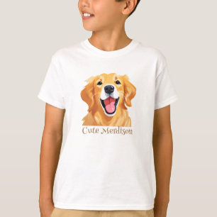 Niedlicher Goldenretriever Hund Happy Face Express T-Shirt