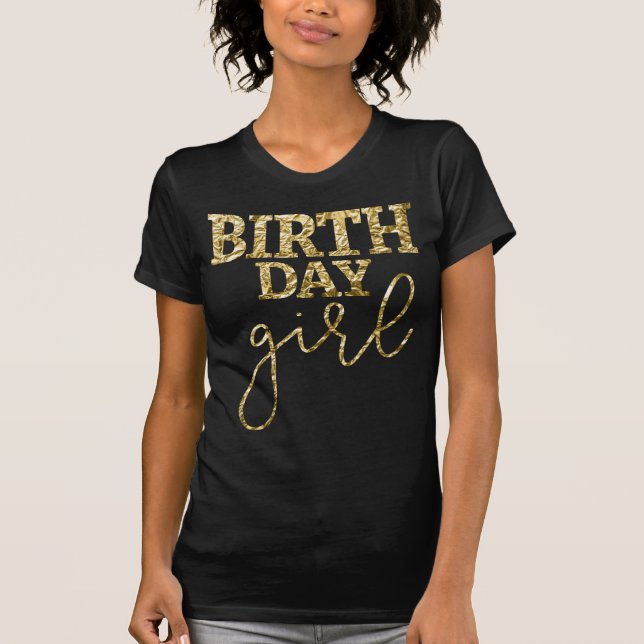 Niedlicher Goldfilm Geburtstagskarte Shirt (Vorderseite)