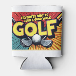 Niedlicher Golf-Lieblings-Weg zu einem guten Spazi Dosenkühler