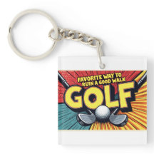 Niedlicher Golf-Lieblings-Weg zu einem guten Spazi