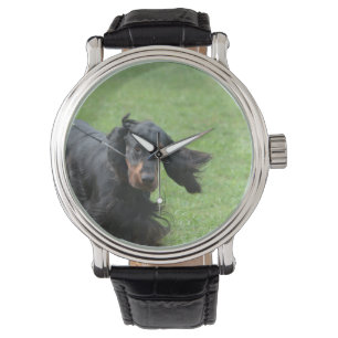 Niedlicher Gordon-Setzer Armbanduhr