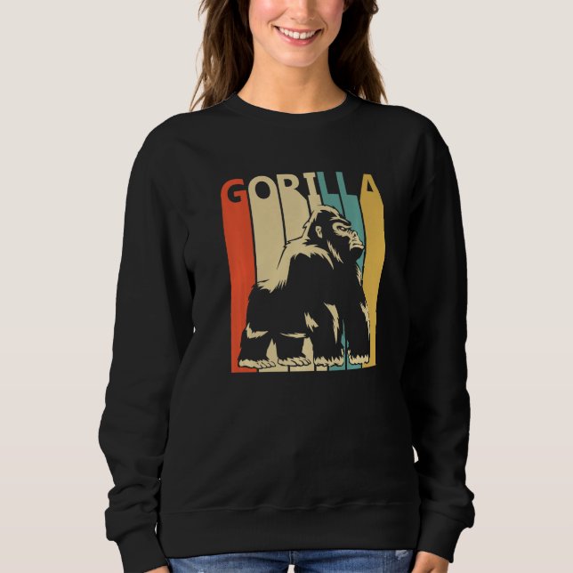 Niedlicher Gorilla-Tier Sweatshirt (Vorderseite)