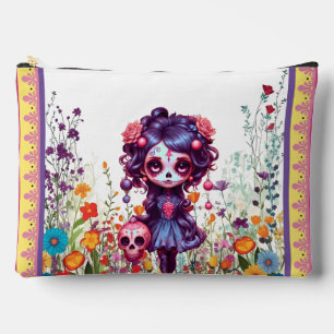 Niedlicher Gothic Garden Zuckerkult Zubehörtasche