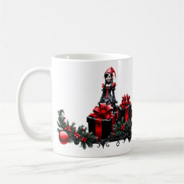 Niedlicher gotischer Weihnachtself. Kaffeetasse