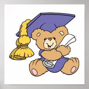 Niedlicher Graduiertenbär Poster