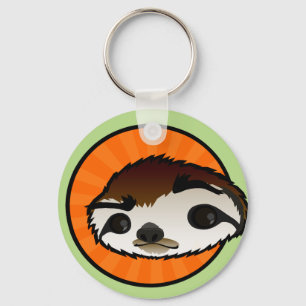 NIEDLICHER GRAFISCHER SLOTH-SCHLÜSSELANHÄNGER SCHLÜSSELANHÄNGER