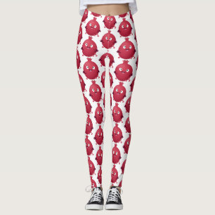 Niedlicher Granatapfelfruchtiger Cartoon Leggings
