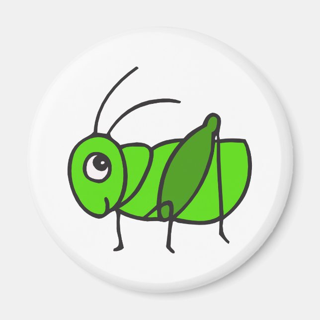 Niedlicher Grasshopper Magnet (Vorne)