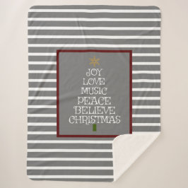 Niedlicher Graue/Weiße Weihnachtsgeist Sherpadecke