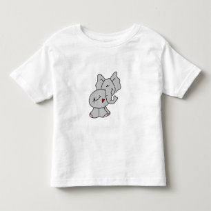 Niedlicher grauer Elefant Kleinkind T-shirt