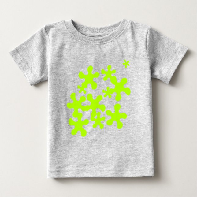 niedlicher, grauer Schleimspass Baby T-shirt (Vorderseite)