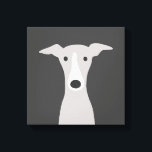 Niedlicher Grauhund, italienischer Grauhund oder W Leinwanddruck<br><div class="desc">Cartoon Stil zeichnend von einem grauen und weißen Greyhound Hund. Ein lustiger Leinwand-Druck für alle, die Windhunde, italienische Windhunde oder Whippets Lieben. Besuchen Sie Jenn's Doodle World für noch mehr süße Tier-Kunst und Liebhaber-Illustrationen.</div>