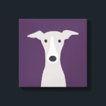 Niedlicher Grauhund, italienischer Grauhund oder W Leinwanddruck<br><div class="desc">Cartoon Stil zeichnend von einem grauen und weißen Greyhound Hund. Ein lustiger Leinwand-Druck für alle, die Windhunde, italienische Windhunde oder Whippets Lieben. Besuchen Sie Jenn's Doodle World für noch mehr süße Tier-Kunst und Liebhaber-Illustrationen.</div>