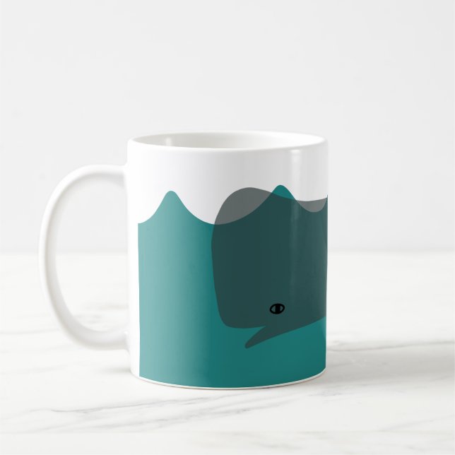 Niedlicher Grauwal Umweltwale Art Whale Kinder Kaffeetasse (Links)