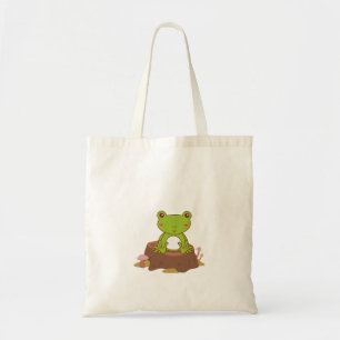 Niedlicher Green Frosch Design Tote Bag Tragetasche