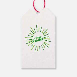 Niedlicher Green Happy Osterstar     Geschenkanhänger