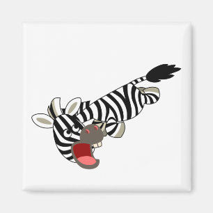Niedlicher griechischer Cartoon Zebra Magnet