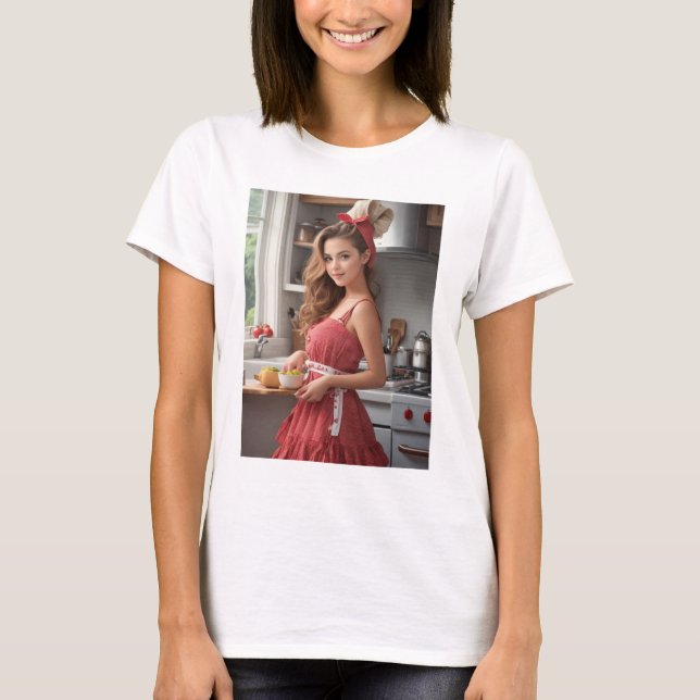 Niedlicher Gril-T - Shirt (Vorderseite)