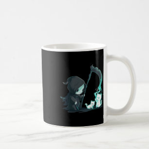 Niedlicher Grim Sensenmann Skelett mit Kat Ghost K Kaffeetasse