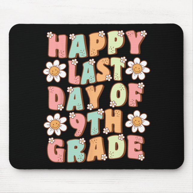 Niedlicher Groovy Ninth Grade Teac Mousepad (Vorne)